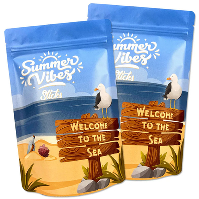 Fabricant de sacs en plastique d'impression pleine impression Stand Up Zip Lock Pouch Mylar Packaging Bag