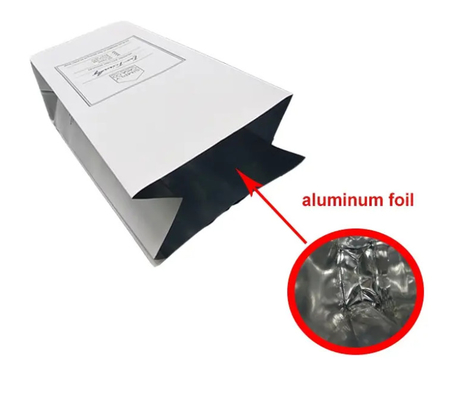 En papier d'aluminium imprimé sur mesure Fermeture à glissière réutilisable, soupape à sens unique, coussin de côté durable, sacs d'emballage en plastique pour les aliments
