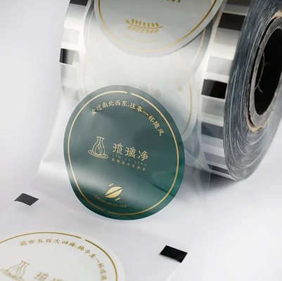 Film d'étanchéité de tasse de thé à bulles jetable personnalisé de haute qualité Film d'étanchéité personnalisé pour tasse de thé au lait