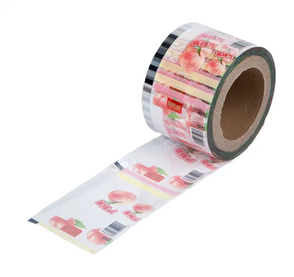 Impression personnalisée Sachet de film de rouleau d'emballage de qualité alimentaire Pe Bopp Bonbons Lollipop Chocolat Produits alimentaires en rouleau d'emballage automatique