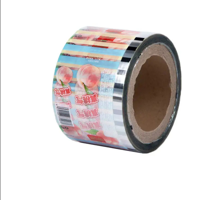 Impression personnalisée Sachet de film de rouleau d'emballage de qualité alimentaire Pe Bopp Bonbons Lollipop Chocolat Produits alimentaires en rouleau d'emballage automatique