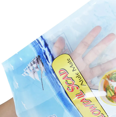 Sceaux thermiques d'imprimante personnalisés à trois côtés Manches anti-fuite à vide Sacoche en plastique pour emballage de nourriture congelée