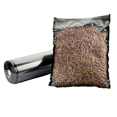 Commercial Grade Heavy Duty Noir et clair en relief étanche à vide sac à rouleaux pour le stockage des aliments pour les sushis et les nouilles