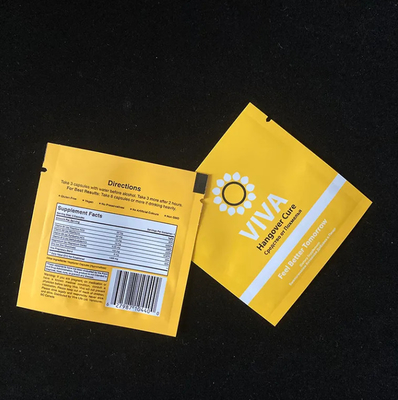 Polysmarts Recyclable 3 côtés Seal Seal chaleur sac recouvrable en aluminium 3 côtés Seal sac avec conception personnalisée