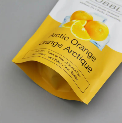 Matte Finition Foil d'aluminium Compostable Doypack debout Fermeture à glissière Poche en plastique Snack Sac alimentaire Bolsa Snack