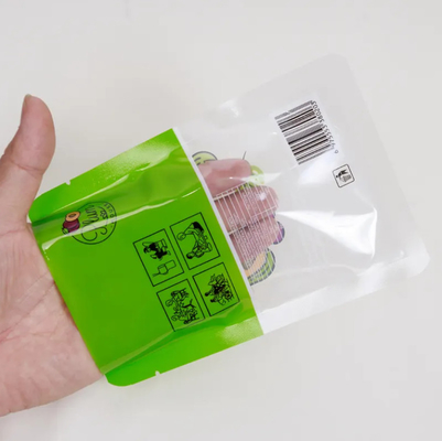 Sac d'emballage alimentaire imprimé sur mesure Petit sac à joints à trois côtés avec fenêtre