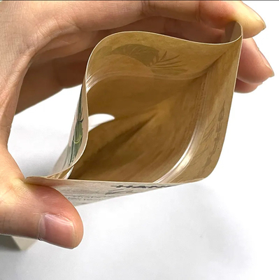 Sac à vide en feuille d'aluminium d'argent à trois côtés scellé thermiquement Sac de stockage de nourriture ouvert avec fermeture à glissière pour le sucre et d'autres aliments