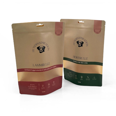 Emballages alimentaires réutilisables Sac debout Noix Snack Entreposage Sac scellé Emballage en plastique Sac en aluminium