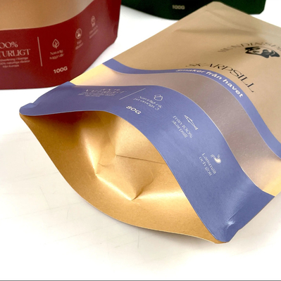 Emballages alimentaires réutilisables Sac debout Noix Snack Entreposage Sac scellé Emballage en plastique Sac en aluminium