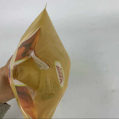 Sac en plastique écologique ré-fermé poudre de haricots bonbons biscuits collations sac de colis fermeture à glissière debout sac pour nourriture