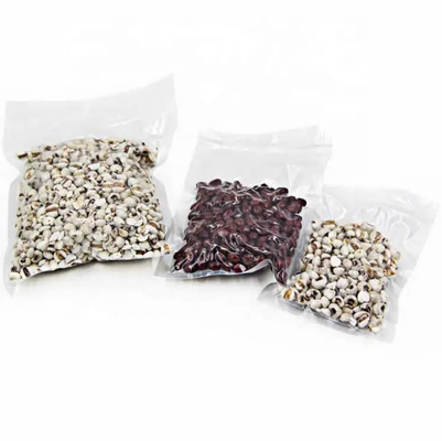 En stock et personnalisé Clear Transparent Nylon PE Laminé plastique stockage alimentaire de l'emballage de la chambre de vide