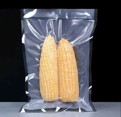 Chine Fournisseur en gros Sac à vide à joints texturé en relief noir Transparent emballage alimentaire Sacs à vide à joints