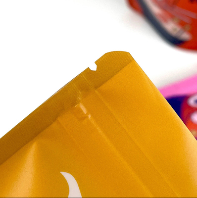 Sac de fermeture à glissière en plastique scellé réutilisable Biscuit Snack Food Stand-Up Pouch Sac d'emballage scellé imperméable à l'humidité