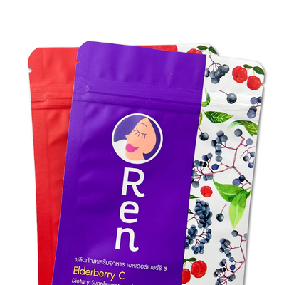 Des sacs de café à fermeture à glissière