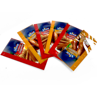 Sacs à ongles sur mesure Aliments cuits Sacs à ongles surgelés Emballages en plastique Sacs à ongles triplés