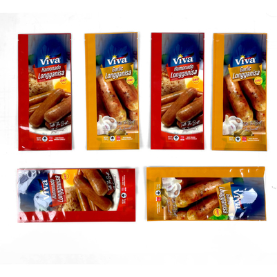 Sacs à ongles sur mesure Aliments cuits Sacs à ongles surgelés Emballages en plastique Sacs à ongles triplés