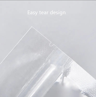 Produits alimentaires Fermeture à glissière éclairée Impression personnalisée Stand Up Poche Fermeture à glissière Emballage Sac en plastique transparent avec fermeture à glissière