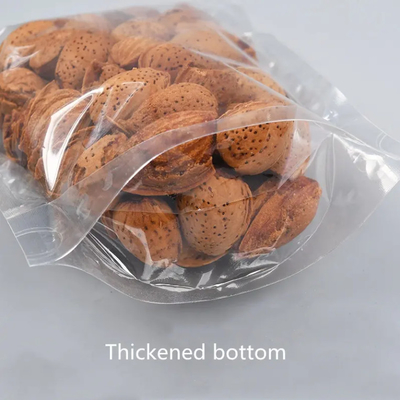 Produits alimentaires Fermeture à glissière éclairée Impression personnalisée Stand Up Poche Fermeture à glissière Emballage Sac en plastique transparent avec fermeture à glissière