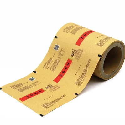 Emballage sur mesure en papier kraft et rouleau de film plastique pour biscuits de thé, frites alimentaires - biodégradables et de qualité alimentaire