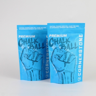 Sachet d'emballage pour stylo à bille en poudre mat haute barrière personnalisé avec fermeture éclair et sac vertical en feuille d'aluminium