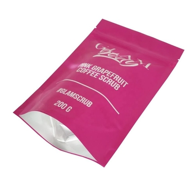 Foil d'aluminium imprimé personnalisé Salle de bain Épice de café Emballage alimentaire Sac à fermeture à glissière Sac à savon en plastique en polyester
