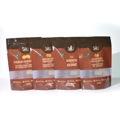 Foil d'aluminium Stand Up Poche Fermeture à glissière Fermeture à glissière Sceaux Snack Sac à nourriture bonbons Sac à glissière réutilisable