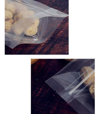 100 pièces de sachets debout entièrement transparents avec fermeture éclair refermable pour emballage cadeau et stockage des aliments