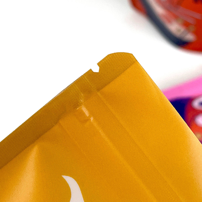 Sac de fermeture à glissière en plastique scellé réutilisable Biscuit Snack Food Stand-Up Pouch Sac d'emballage scellé imperméable à l'humidité