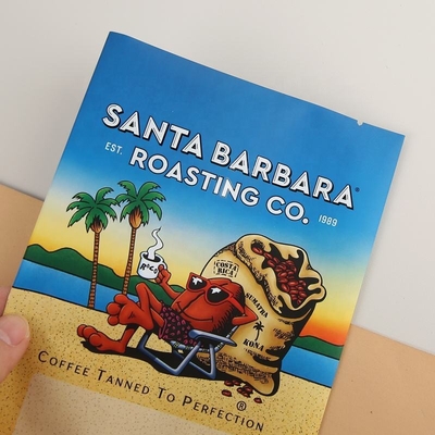 Impression numérique personnalisé sac en papier d'aluminium imprimé en plastique Snack à café Sac scellé à trois côtés Sac plat Sac arrière scellé