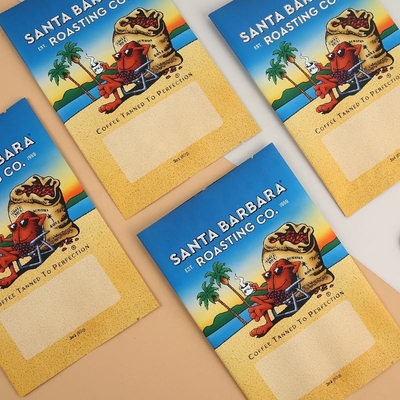 Impression numérique personnalisé sac en papier d'aluminium imprimé en plastique Snack à café Sac scellé à trois côtés Sac plat Sac arrière scellé