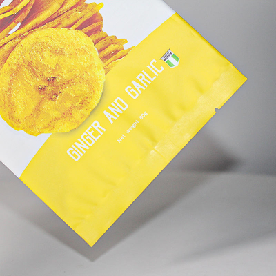 Impression numérique personnalisé sac en papier d'aluminium imprimé en plastique Snack à café Sac scellé à trois côtés Sac plat Sac arrière scellé