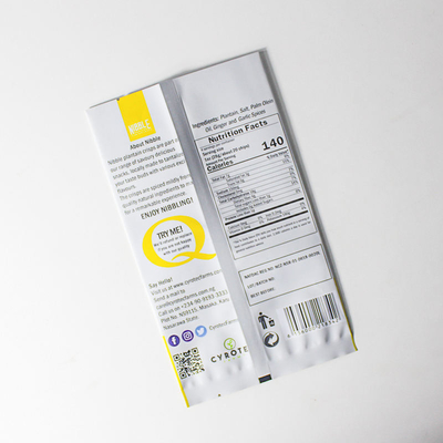 Impression numérique personnalisé sac en papier d'aluminium imprimé en plastique Snack à café Sac scellé à trois côtés Sac plat Sac arrière scellé