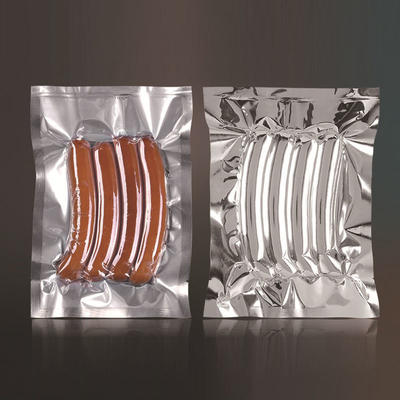 Plastique de qualité alimentaire personnalisé, aluminium pur, sac sous vide transparent scellé sur 3 côtés, sac de cuisson à la vapeur, emballage de stockage des aliments