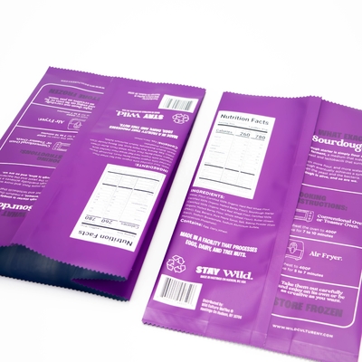 Fabrication de sacs alimentaires de loisirs, impression personnalisée, bonbons en plastique, biscuit, biscuit, gaufre thermoscellée, sac d'emballage de pain
