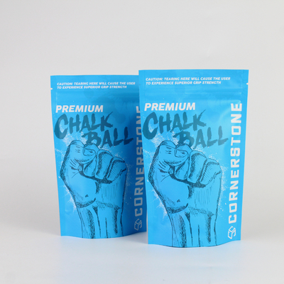 Sachet d'emballage pour stylo à bille en poudre mat haute barrière personnalisé avec fermeture éclair et sac vertical en feuille d'aluminium