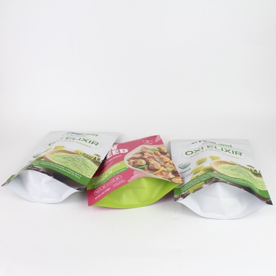 Sac d'emballage alimentaire à base de film de polyester anti-odeur personnalisé, utilisé pour les produits en poudre de collation et de café
