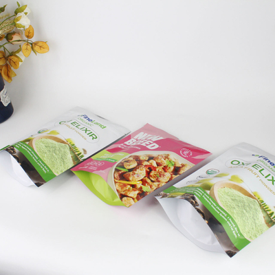 Sac d'emballage alimentaire à base de film de polyester anti-odeur personnalisé, utilisé pour les produits en poudre de collation et de café