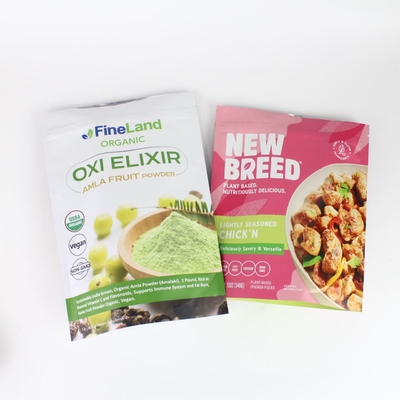 Sac d'emballage alimentaire à base de film de polyester anti-odeur personnalisé, utilisé pour les produits en poudre de collation et de café
