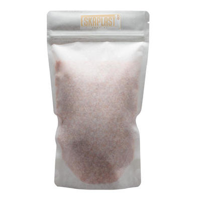 Sac en cuir de vachette blanc (sac vertical) avec petite fenêtre, fermeture éclair imprimée personnalisée, sac vertical en papier kraft/sac d'emballage alimentaire