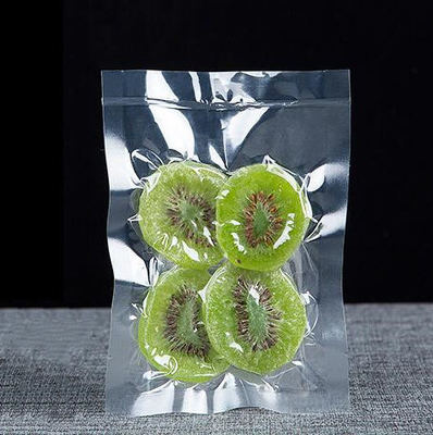 Sac sous vide en nylon transparent personnalisé en gros, pochette transparente sur un côté pour la viande ou les légumes