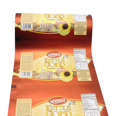 Rouleau de film plastique stratifié BOPP/VMCPP de qualité alimentaire pour sachet pour machine d'emballage