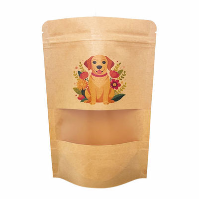 Emballage écologique pour les grains de café, le thé, les collations, le papier kraft, le papier transparent, la fermeture à glissière et le logo personnalisé