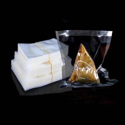 Vente directe d'usine de sacs d'emballage alimentaire en nylon scellés sur trois côtés, sacs alimentaires sous vide haute transparence, sacs en plastique PE, 100 pièces