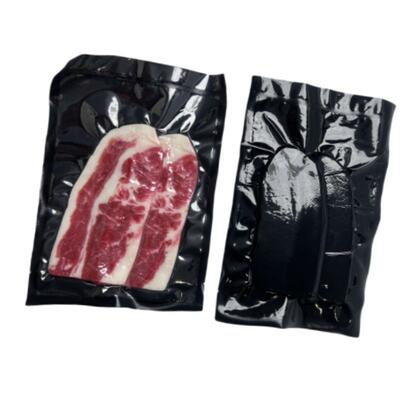 Produits de viande congelés, emballage sous vide, sac transparent pour cuisson à la vapeur, sac transparent pour viande sous vide