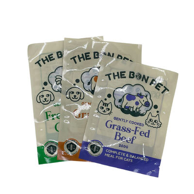 Sachet scellé trois côtés imprimé sur mesure, adapté à l'emballage alimentaire, y compris les collations, les bonbons, le café, le thé en poudre et les aliments secs, avec encoche de déchirure et fermeture à glissière