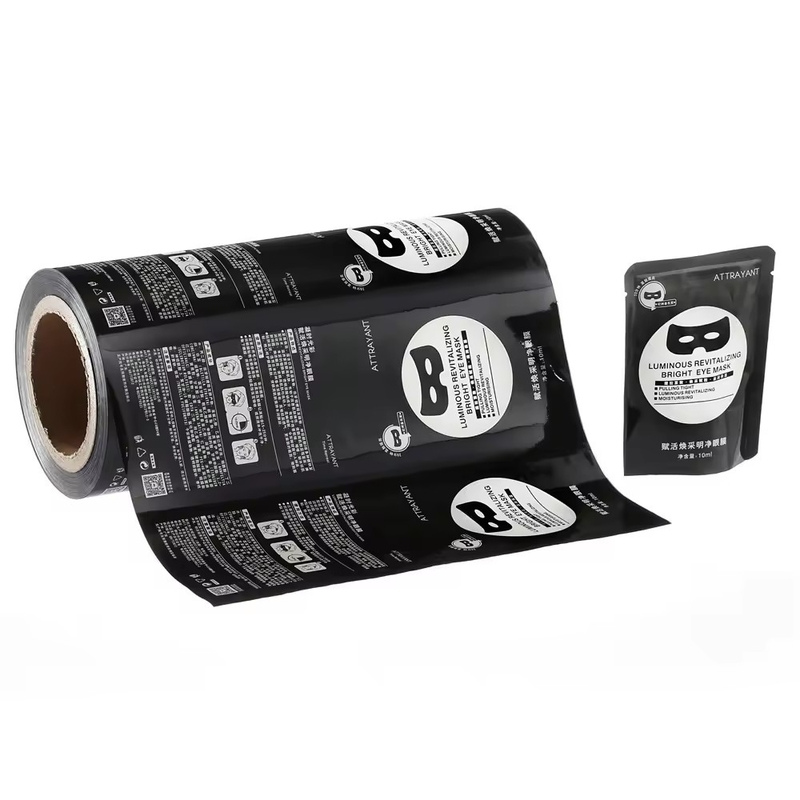 Impression personnalisée Emballage alimentaire flexible Film en rouleau pour les morceaux et les tranches de fromage assaisonnements biscuits biscuits sauce sucrée