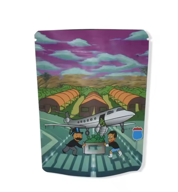 1g 3.5 G 7g imprimé plastique étanche pouch étanche sac anti-odeur sac d'emballage fermeture à glissière sac Mylar comestible