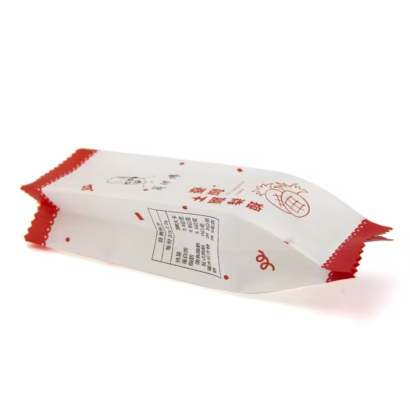 OEM papier de coton pâtisserie côté poche de coussin de gâteau d'ananas sacs d'emballage en papier emballage pour biscuits bonbons