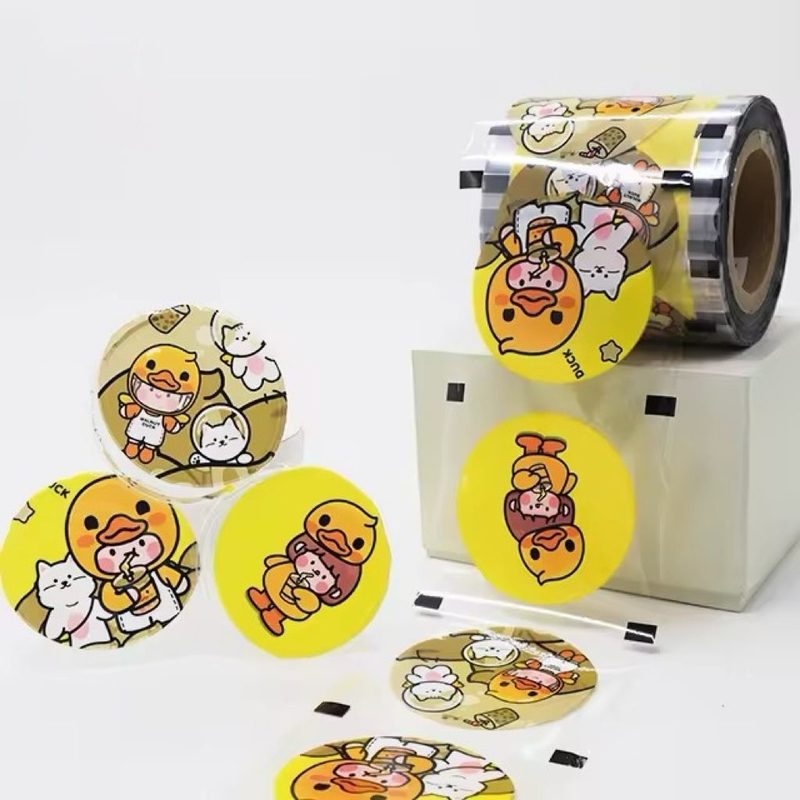 Film d'étanchéité à la bulle de thé en plastique Pour une tasse en papier