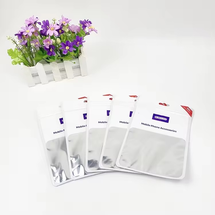 Des sacs à fermeture à glissière Mylar à l' eau de haute qualité, mini sac d'emballage en plastique à trois côtés, sac en papier d' aluminium.